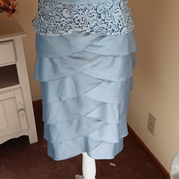 Adrianna Papell Occasions Dressy Dress. Soft Girl, Quiet Elegance, Two-Piece - Picture 7 of 16